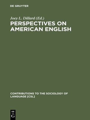 cover image of Perspectives on American English